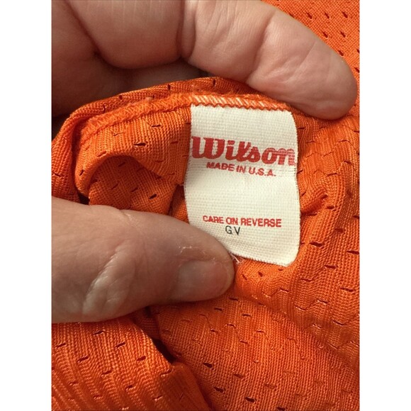 Denver Broncos John Elway Vintage #7 NFL Wilson Jersey USA Made Adult XL 1980s - Picture 11 of 12